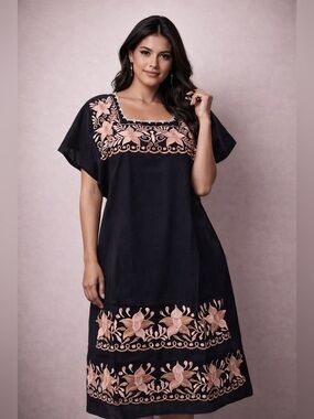 NWT Traditional Mexican embroidered dress